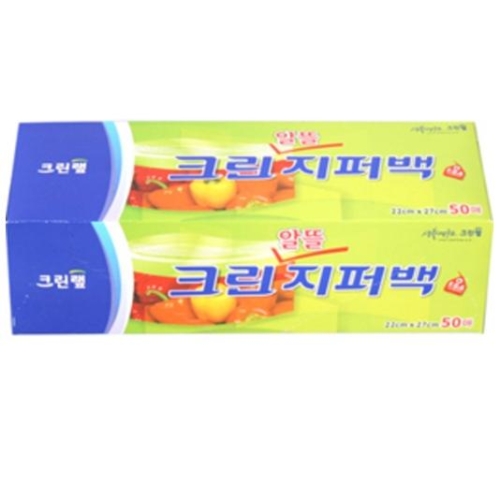 크린랲 크린 알뜰 지퍼백 22x27cm (중) 50매이미지입니다. 누르면 해당 게시물로 새창이동합니다.