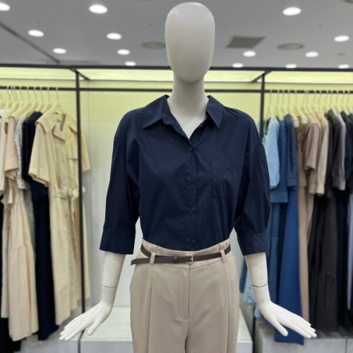 씨씨콜렉트 오픈 카라 7부 셔츠 E242MSC134 DN_CA_이미지