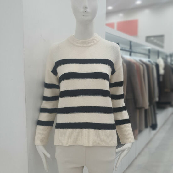 미센스 스트라이프 겹트임 니트 MB1YKNM608Z