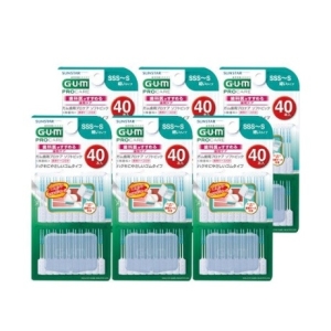 GUM 일회용 부드러운 소프트픽 S 40p (6개)_이미지