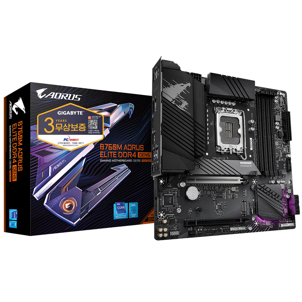 GIGABYTE B760M AORUS ELITE D4 GEN5 �Ǿ���Ʈ