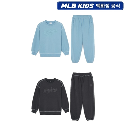 MLB키즈 스트릿 베이직 빈티지 로고 맨투맨세트 7AS2B0361_이미지