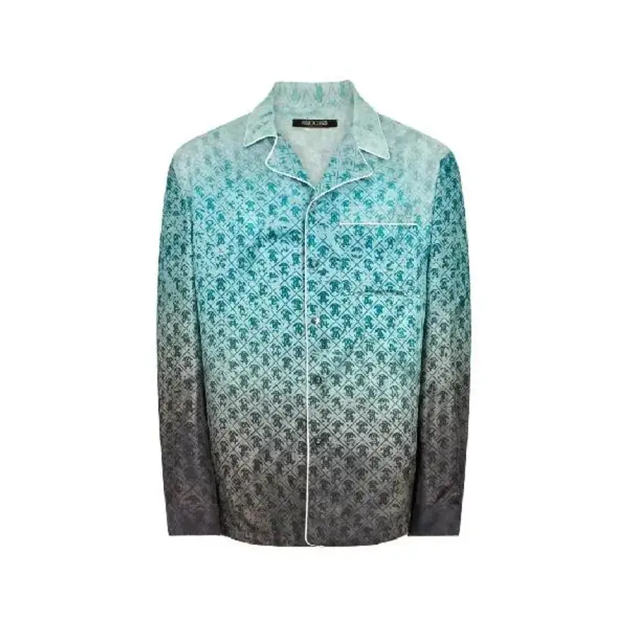  로베르토 카발리 monogram pattern silk shirt WNT7254QR67 T