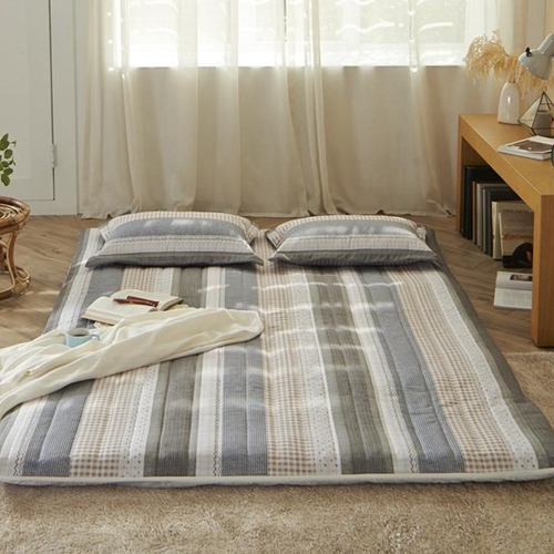 이브닝17 일라 블루 온수매트 커버 (퀸, 150x200cm)_이미지