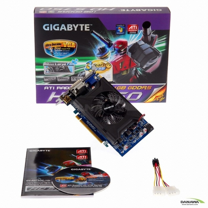 GIGABYTE 라데온 HD 5750 UDV OVER D5 1GB_이미지
