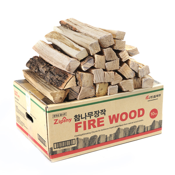 홈베큐 지피니 참나무 장작 10kg (1개)_이미지