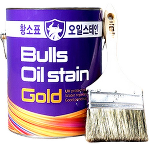 황소표 오일스테인 골드 (4L)_이미지