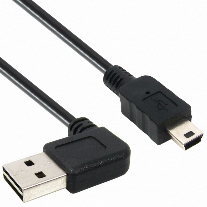 강원전자 NETmate TNT USB2.0 양면인식 ㄱ형 Mini 5핀 케이블