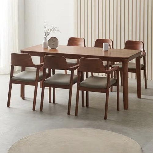 라로퍼니처 보스턴 참죽나무 원목 식탁 1900 (의자6개)