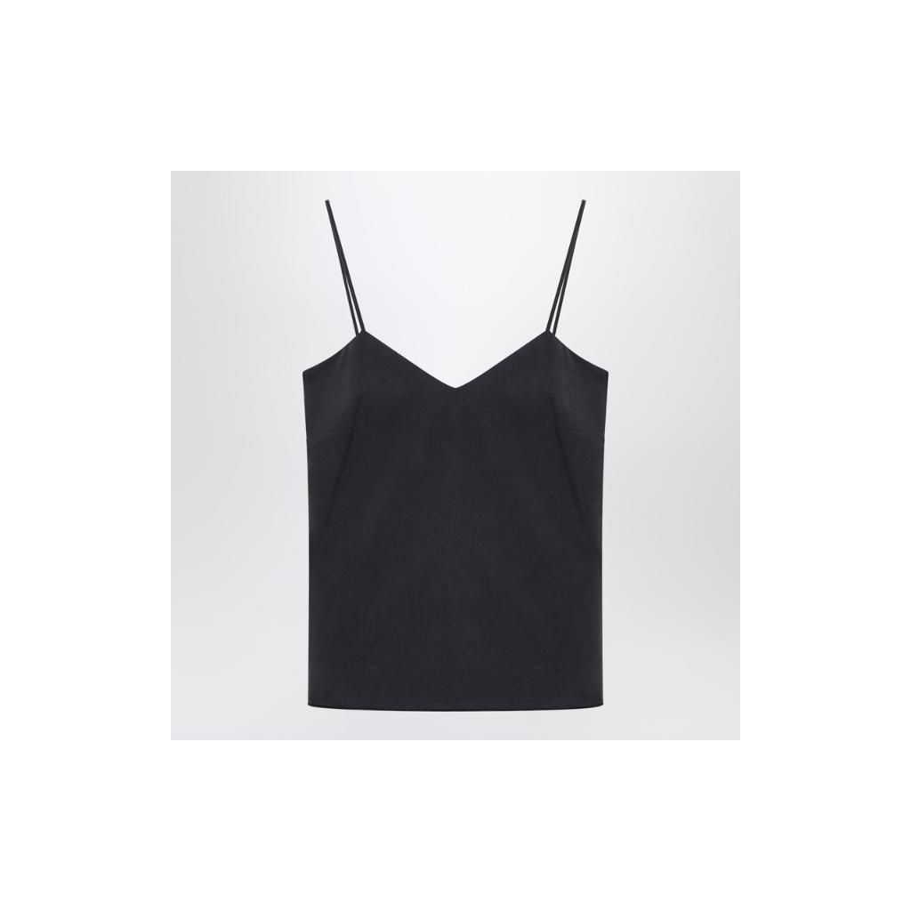  막스마라 Blue silk tank top MXMUNGHIAVI/XM_MAXM-010_102-38 Blue