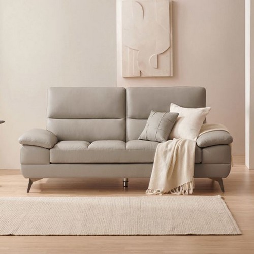 삼익가구 매그넘 천연통가죽 소파 3인용 (스툴별도)_이미지