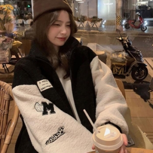  오노마 ONM 여성 루즈핏 캐주얼 스포티 양털 집업 후리스 점퍼 12073085