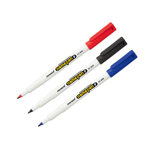 모나미 중간 글씨용 네임펜F 세트 (3색)