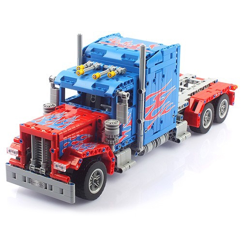트레일러트럭 조립 블럭 RC CBT250018 블루