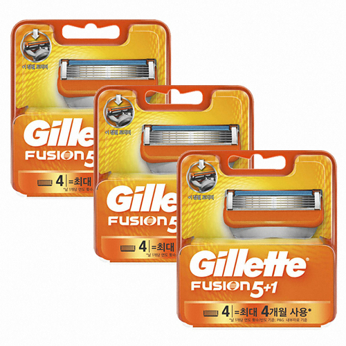 질레트 퓨전 면도날 (12개)_이미지