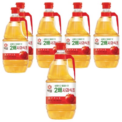 백설 2배 사과식초 1.8L (6개)_이미지
