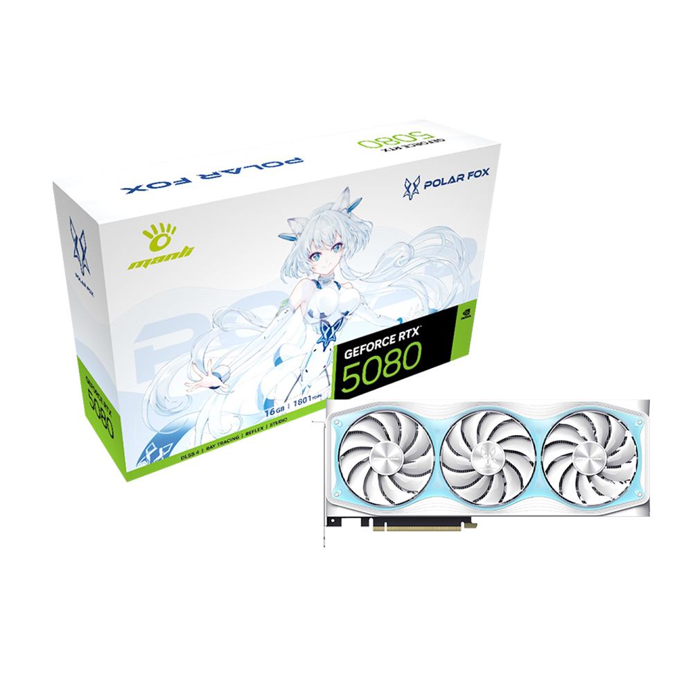 MANLI 지포스 RTX 5080 Polar Fox OC V2 D7 16GB 인텍앤컴퍼니_이미지