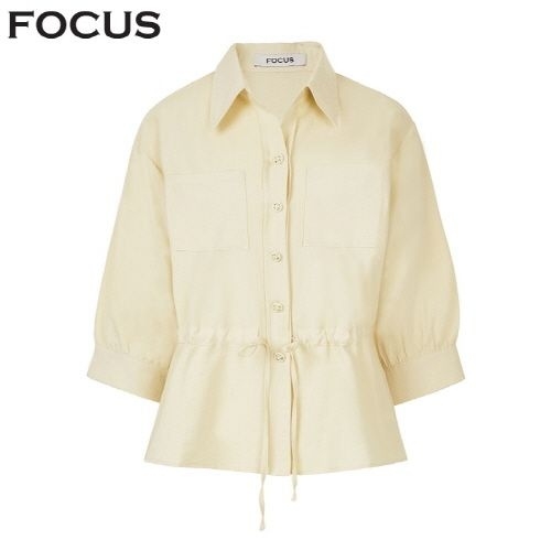 포커스 웨이스트스트링블라우스_VFI5S1BL5041_이미지