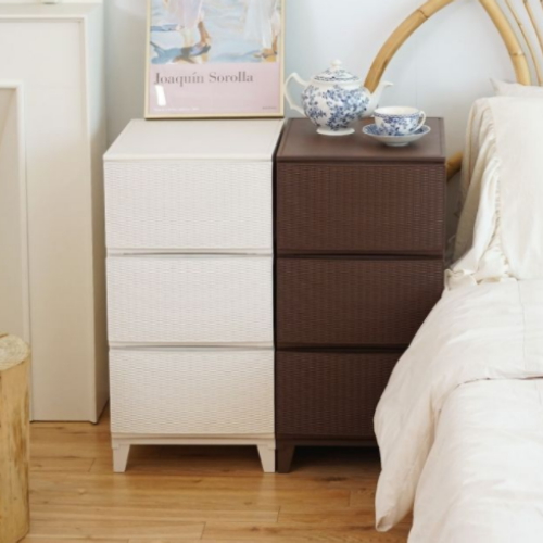 보노하우스 가든 라탄 서랍장 일반형 3단