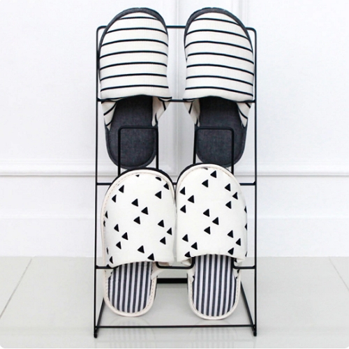 네이쳐리빙 스틸 접이식 실내화걸이 (3단)_이미지