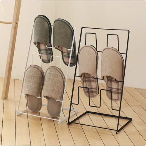 네이쳐리빙 스틸 접이식 실내화걸이 (3단)_이미지