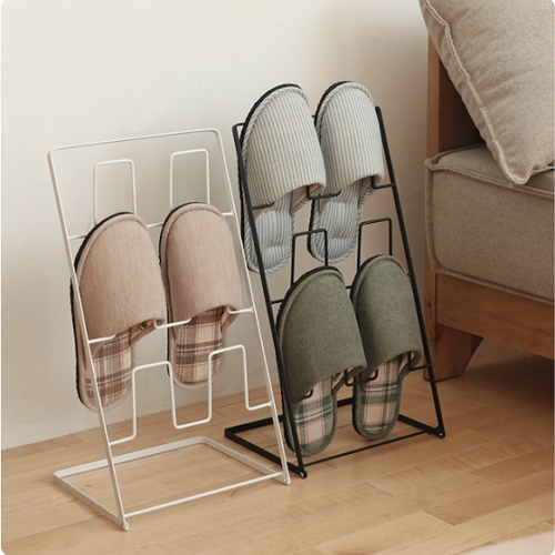 네이쳐리빙 스틸 접이식 실내화걸이 (3단)_이미지