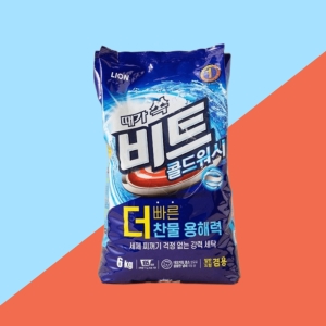 라이온코리아 비트 찬물전용 분말세제 6KG