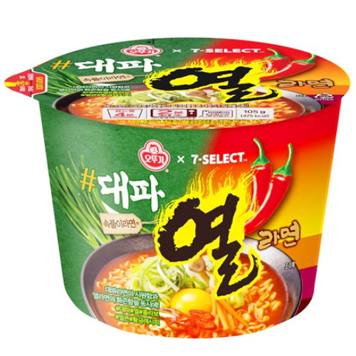 오뚜기 세븐셀렉트 대파 열라면 105g (3개)_이미지