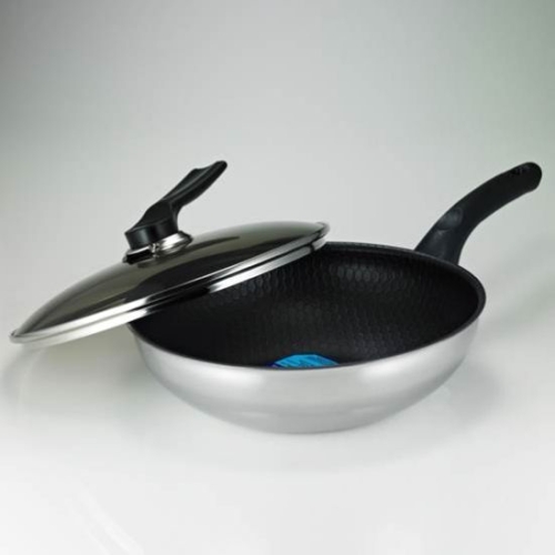 요트클럽 통3중 엑스칼리버코팅 궁중팬+유리뚜껑 (28cm)_이미지