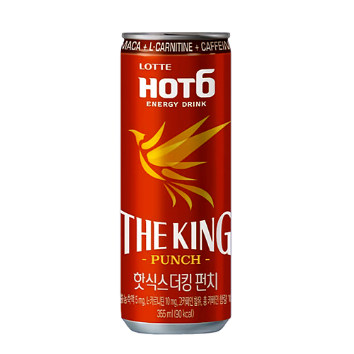 롯데칠성음료 핫식스 더킹 펀치 355ml (슬릭캔) (1개)_이미지