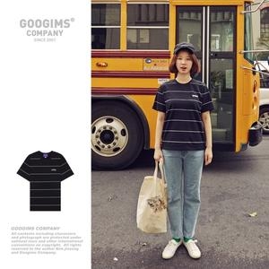 구김스 0720_BYE 스트라이프 반팔티셔츠 G18MMRT310