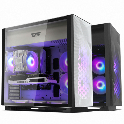 darkFlash DLE21 RGB MESH 강화유리 (블랙)_이미지