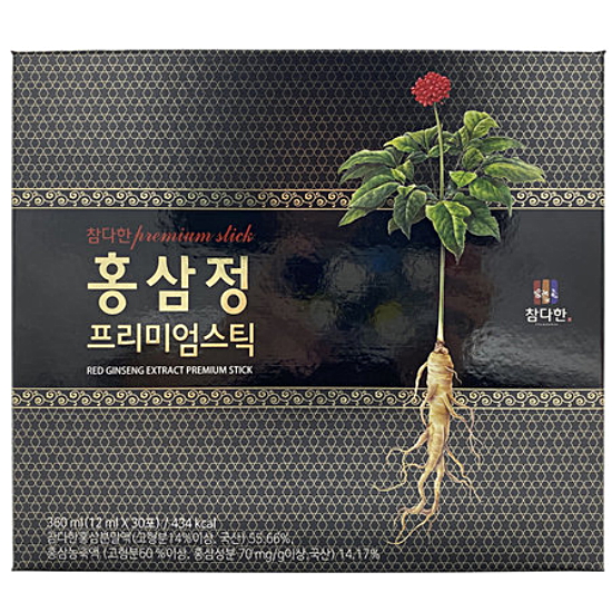 참다한 홍삼정 프리미엄스틱 12ml 30포 (1개)