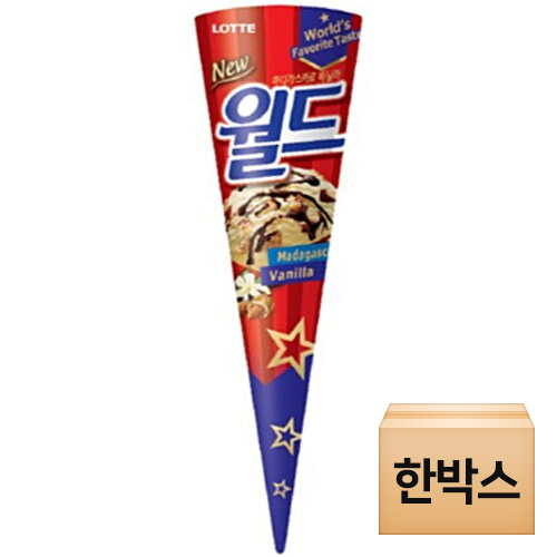 롯데제과 월드콘 마다가스카르 바닐라 160ml (24개)