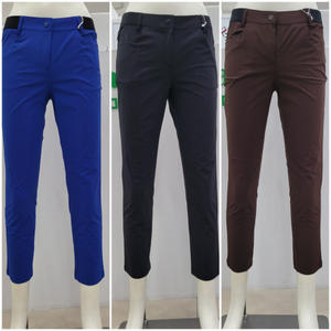 마코 뒷포켓 자수 밴드 슬림핏 바지 MPW2LP92