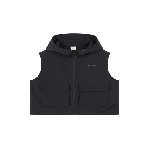 알래스카 여성 경량 나일론스판 후드 베스트_PAG2VP2420