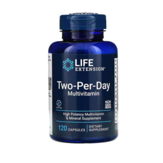 라이프익스텐션 투퍼데이 멀티비타민 미네랄 120캡슐 (2개)_이미지