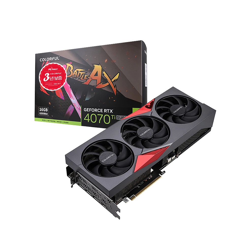 COLORFUL 지포스 RTX 4070 Ti SUPER 토마호크 EX D6X 16GB 피씨디렉트_이미지