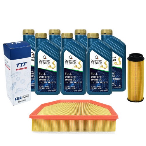 C&Lube 퀀텀 C5 0W20 7L + TTF필터 BMW X6 40i G06_이미지