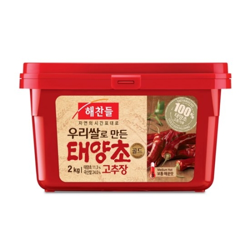 해찬들 우리쌀로 만든 태양초 골드 고추장 2kg (1개)_이미지
