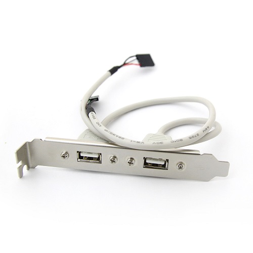 마하링크 USB2.0 2포트 확장 브라켓 30cm (ML-U2M003)_이미지