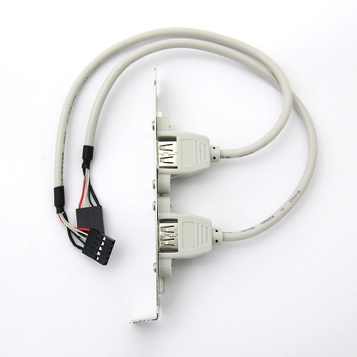 마하링크 USB2.0 2포트 확장 브라켓 30cm (ML-U2M003)_이미지