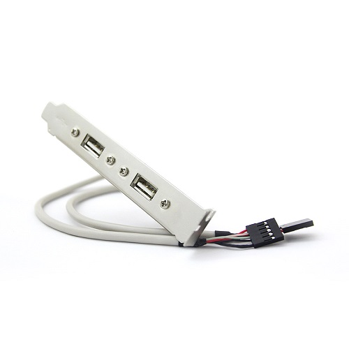 마하링크 USB2.0 2포트 확장 브라켓 30cm (ML-U2M003)_이미지