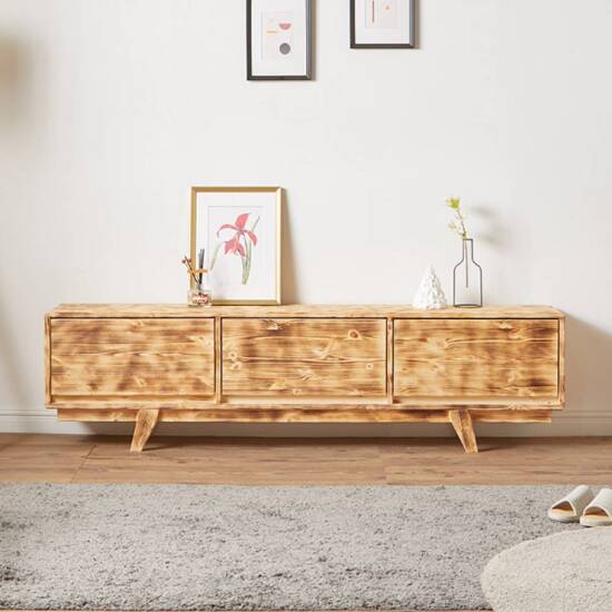 우아미가구 CZ189 원목 엔틱 서랍 거실장 1800