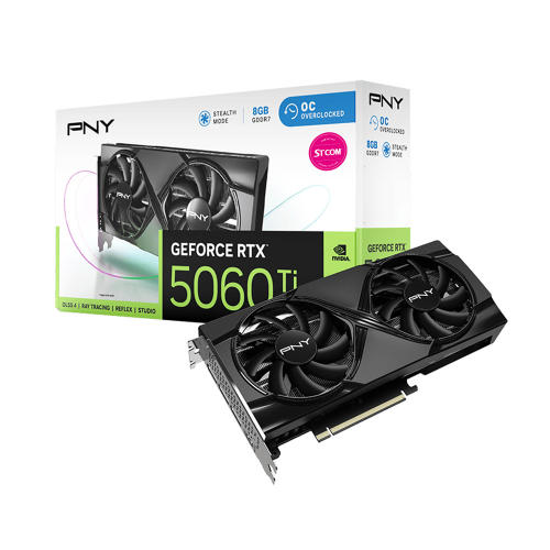 PNY ������ RTX 5060 Ti OC D7 8GB Dual Fan STCOM