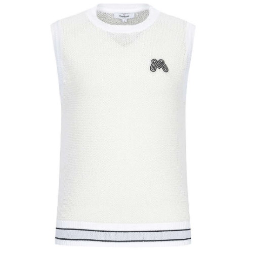 마틴골프 메쉬 라운드 넥 니트 베스트 QW0EVT20131