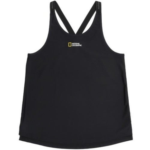 내셔널지오그래픽 루즈핏 중힙기장 슬리브리스 티셔츠 N222WTS500