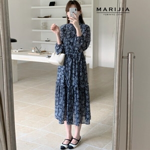 패플 마리지아MARIJIA 마스티 모던 주름 롱 원피스_MOPB3501