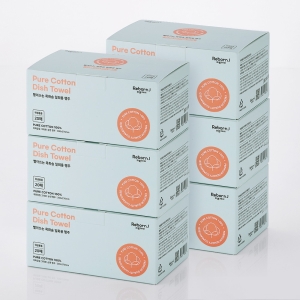 빨아쓰는 목화솜 일회용 행주 20매