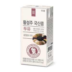이롬 황성주 국산콩 두유 검은콩과 17곡 190ml (48개)